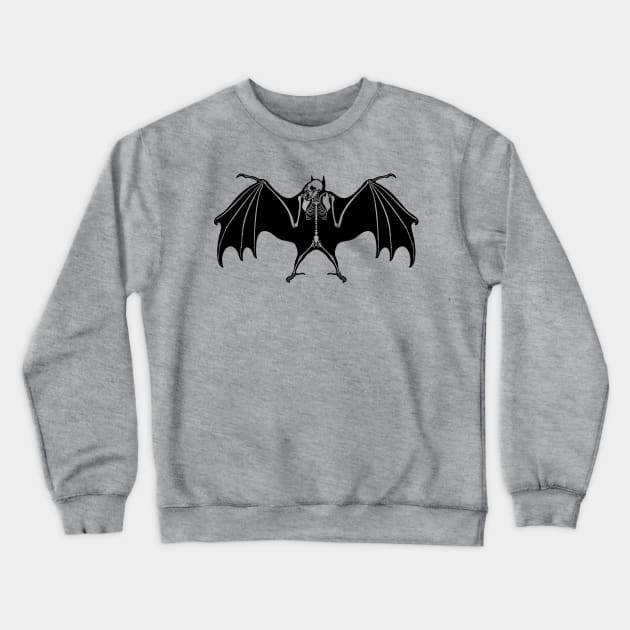 Bat Bones Crewneck Sweatshirt by BeeryMethod